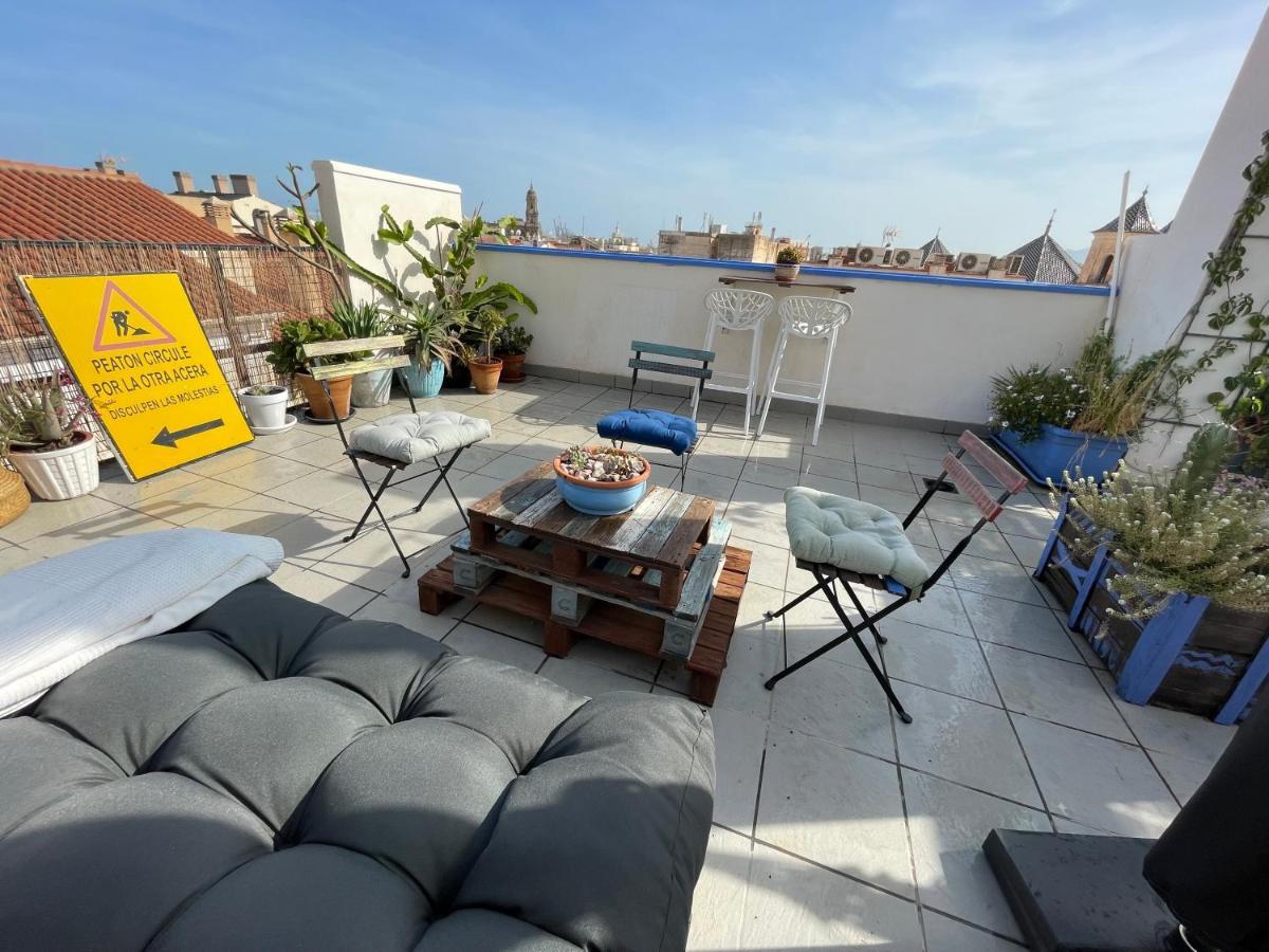 Charming home with private terrace,heart of Málaga Exterior foto